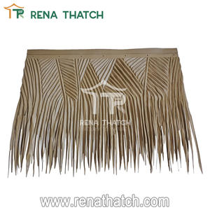 Hojas de Palma sintéticas de aspecto natural, tejas de paja, paraguas, panel de paja sintética Artificial - Product Image 5