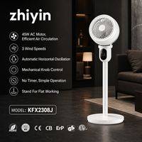 Offre promotionnelle : Ventilateur soufflant électrique oscillant turbo robuste et minimaliste pour niche de chien avec crochet de suspension