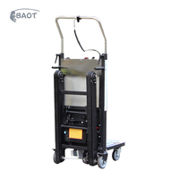 Chariot à main électrique pliable en aluminium pour charges lourdes, avec conteneur à roulettes fermé, fournisseur OEM BAOT