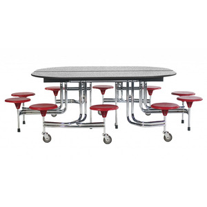 Muebles Escolares de Diseño Moderno, Mesas y Sillas Móviles de Acero para Cafetería, Mesas Plegables con Bancos para Taller y Uso en Hoteles - Product Image 3