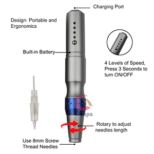 Hot Electric 4 livelli di velocità PMU Tattoo Machine Microblading Kit per il ricamo del sopracciglio <span class=keywords><strong>Tatoo</strong></span> Machine <span class=keywords><strong>Set</strong></span> per sopracciglia labbra Eyeliner - Product Image 2