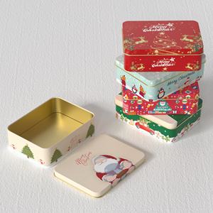 Tinplate Metal Dessert Box for Pizza Snack Cake Candy Chocolate Bread Lollipop Craft Sugar Packaging for Christmas Occasions - Product Image 2