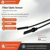 Sonde à fibre optique à petit spot lumineux GF-P20, à réflexion diffuse, avec lentille de focalisation intégrée, haute précision, à faisceau étroit, industrielle