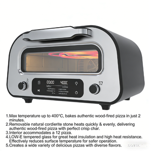 Horno Eléctrico de Convección Italiano de Acero Inoxidable de Gran Capacidad y 1800W, el Más Vendido, para Hornear <span class=keywords><strong>Pizza</strong></span> y Asar - Product Image 4