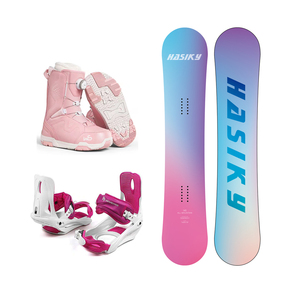 Ensembles de snowboard d'hiver professionnels Hasiky OEM, nouvelle conception, bottes et fixations, snowboards en fibre de carbone 518HSK136 518HSK - Product Image 2