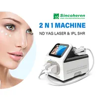 2022 Hot Penjualan 2 In 1 Portable Ipl Memilih Nd Yag Laser Portable Mesin Ipl Hair Removal Mesin Karbon Laser Mesin Kupas Kulit