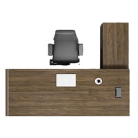 Nouveau mobilier de bureau moderne table de bureau de luxe design directeur général table de direction en forme de L mdf ensemble bureau et chaise