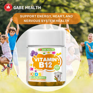 Gommes à la vitamine B12 pour enfants, complément vitaminique naturel, saveur fruitée, pour maintenir le système nerveux et soutenir l'immunité des enfants de 4 ans et plus - Product Image 2