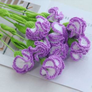 Knitted Crochet Carnation <b>Flower</b> <b>Artificial</b> <b>Flowers</b> Crochet Carnation <b>Flower</b> for Wedding Decoration - Product Image 2
