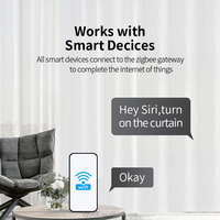 Système de rideaux motorisés WiFi KYOK Champagne Tuya - Rail elliptique électrique intelligent pour la domotique
