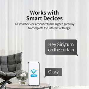 Sistema de Cortinas Motorizadas WiFi KYOK Champagne Tuya - Riel Elíptico Eléctrico Inteligente para Automatización del Hogar - Product Image 4