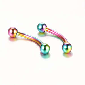 Nuevo acero quirúrgico 16G clásico Banana Barbell de acero de cartílago de la oreja nariz <span class=keywords><strong>labio</strong></span> <span class=keywords><strong>Piercing</strong></span> Acero inoxidable <span class=keywords><strong>Piercing</strong></span> ceja - Product Image 4
