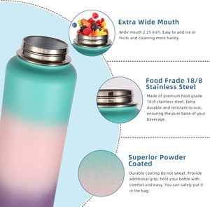 Randonnée Isolé Chaud Personnalisé Bouteille D'eau En Acier Inoxydable Bouteille D'eau En Gros Sous Vide avec Couvercle - Product Image 5