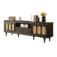 Meuble TV de luxe Foshan, console longue en bois, étagère, banc, meuble TV large pour salon, meuble TV moderne