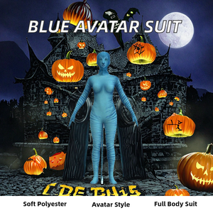 <span class=keywords><strong>Disfraz</strong></span> de <span class=keywords><strong>Avatar</strong></span> Azul para Adultos al por Mayor de Fábrica, Traje de Gato para Halloween, Actuación en Fiestas, Mono, Conjunto de <span class=keywords><strong>Disfraz</strong></span> de Animal de Película y Televisión - Product Image 2