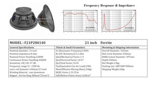21 Inch Chuyên Nghiệp Loa Siêu Trầm Cho Dòng Mảng 4400W Đỉnh Công Suất Cao Giấy Cone Không Thấm Nước Giữa Bass Nguyên Liệu Loa Ferrite Loa - Product Image 5