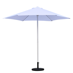 Sombrilla Moderna Blanca de 2.7 Metros para Exteriores, Resistente al Agua, para Hotel, con Poste de Aluminio (40 mm de Diámetro), Anti-UV, DC-UP-221 2.7 - Product Image 1