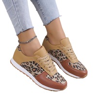 Chaussures de créateurs décontractées de luxe, baskets à lacets imprimées pour femmes, baskets à plateforme pour femmes