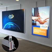 Boîte à lumière LED SEG intérieure avec cadre en aluminium et bordure en silicone, graphique rétroéclairé pour la publicité en magasin, fabricant OEM ODM