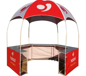 Venta caliente Dome Kiosk Canopy Carpas Trade Show Hexagonal Buena calidad Carpa promocional