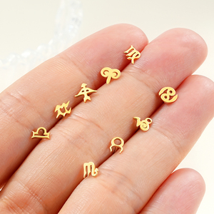 Horóscopo Simple superior ombligo clavado labio uñas pendientes Labret nariz anillos cuerpo Piercing joyería Accesorios - Product Image 3