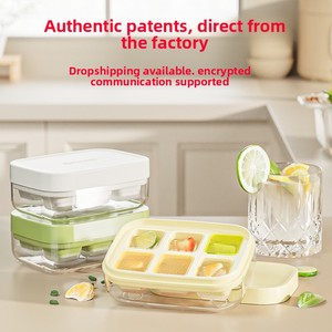 Molde de silicona para cubitos y bolas de hielo de congelación rápida para uso doméstico en refrigerador, fácil de desmoldar, apto para congelador - Product Image 3