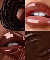 Huile de confort pour les lèvres Your Logo Mocha, fini brillant transparent, édition automne Toffee Vanilla Glaze, rose laiteux, édition automne, brun hiver, parfum chocolat