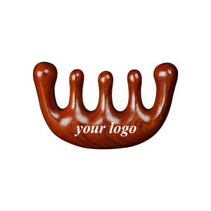 <span class=keywords><strong>2025</strong></span> masajeador de cuero cabelludo de madera de alta calidad peine cabeza cuero cabelludo masajeador corporal Facial para mujer hombres crecimiento del cabello Gua Sha peine de dientes anchos - Product Image 2