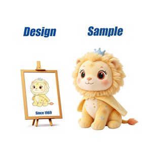 Peluche Lion du fabricant de jouets Shengye, animal en peluche Roi des prairies, idéal pour cadeau d'anniversaire pour enfants et présentation en magasin. - Product Image 1