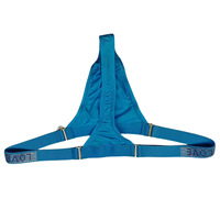 Slip string homme en nylon respirant à motif uni, taille basse, en maille de soie glacée, avec ajustement par boucle, modèle MT002