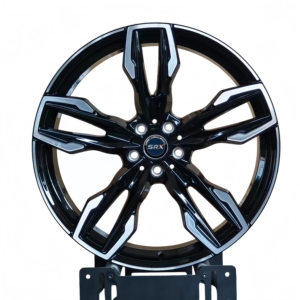 Rines SRX de 20/21 Pulgadas 5x112 en Negro Brillante con Acabado Mecanizado, 20X8.0 20X9.5 21X8.5 21X9.5, Ruedas de Aleación para Autos de Pasajeros para <span class=keywords><strong>BMW</strong></span> <span class=keywords><strong>X4</strong></span> <span class=keywords><strong>M40i</strong></span> <span class=keywords><strong>2022</strong></span> - Product Image 1