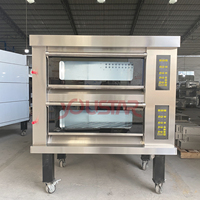 Four à sole électrique de luxe pour boulangerie commerciale avec corps en acier inoxydable et 12 fonctions de mémoire pour la cuisson du pain, des gâteaux et des pizzas