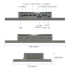 PC industriel à écran tactile de 18,5 pouces avec processeur I5/I7, écran tactile d'automatisation, système d'exploitation Win10/11/Linux, étanche IP65, <span class=keywords><strong>ordinateur</strong></span> d'usine - Product Image 2
