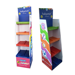 In Custom <span class=keywords><strong>Cardboard</strong></span> Tầng Hiển Thị Cho Thực Phẩm Kẹo Snacks Đồ Uống Đồ Chơi Cửa Hàng Bán Lẻ Khuyến Mại <span class=keywords><strong>POP</strong></span> <span class=keywords><strong>Cardboard</strong></span> Hiển Thị - Product Image 1