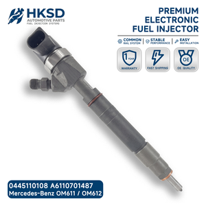 Inyector de Combustible Diésel Common Rail 0445110108, 0 445 110 <span class=keywords><strong>108</strong></span> A6110701487 para <span class=keywords><strong>Mercedes</strong></span>-<span class=keywords><strong>Benz</strong></span> Sprinter 2.1L 2.7L <span class=keywords><strong>CDI</strong></span>, Venta al Por Mayor de Fábrica - Product Image 1