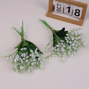 Ramo de Flores Artificiales Hecho a Mano, Lirios de Valle, Flores Pastorales, Decoración para el Hogar, Adorno para Mesa de Comedor, Mesa de Centro, Plástico - Product Image 2