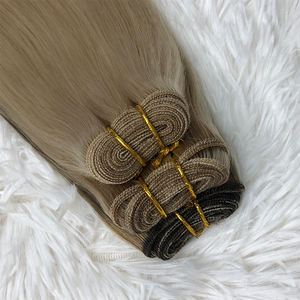 マシンウェフトヘアエクステンション 100%天然毛 卸売 ダブルドローン サロンプロ品質 マシンダブルウェフト - Product Image 6