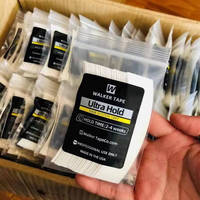 Vente en gros de 36 pièces/paquet de bandes adhésives imperméables à double face pour systèmes capillaires, super adhésives pour perruques