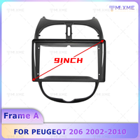 Cadre d'autoradio Maisimei 9 pouces pour PEUGEOT 206 2002-2010, accessoires de voiture, cadre de radio stéréo, façade de l'autoradio
