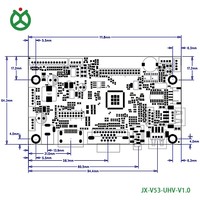 Placa controladora LCD de alta definición V53 con 2 puertos USB, control táctil AV USB, puerto serie RS-232