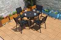 Mobilier d'extérieur Ensembles de salle à manger d'occasion Restaurants Prix Fast of Modern Food 4 Restaurant Chaises Tables