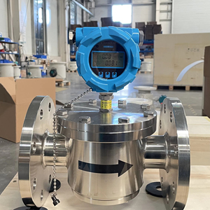 Débitmètre numérique d'huile hydraulique avec sortie impulsionnelle en acier inoxydable, écran LCD et faible débit - Product Image 1