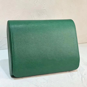 Low MOQ Factory Custom Pattern Logo Green Watch <b>Box</b> 6 Slots Watch Display Storage <b>Box</b> Travel Watch Organizer For Men Women - Product Image 1