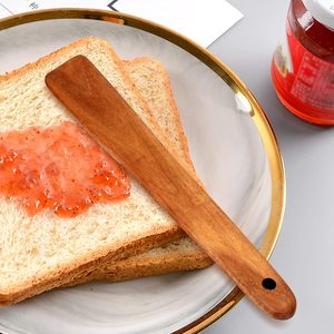 12 inch Gỗ Tếch thìa để nấu ăn không độc hại nhà bếp đồ dùng <span class=keywords><strong>scraper</strong></span> spurtle dụng cụ nhà bếp phẳng bằng gỗ trứng Flipper spatulas - Product Image 3