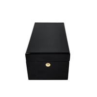 Boîte d'emballage rectangulaire noire de luxe personnalisée, gravée au laser, pour flacons de parfum, médailles de football en verre, plaques et cadeaux