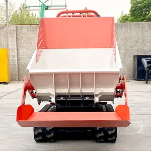 Envío gratis Mini sobre orugas volquete multifuncional con orugas MINI volquete 500kg 800KG mini camión volquete transportador para la construcción