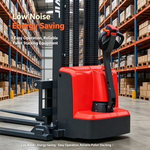 Transpalette Électrique Autoporté de 1,3 Tonne avec Hauteur de Levage de 1,6 à 3,5 m et Moteur DC pour la Manutention de Palettes en Entrepôts et Ateliers - Product Image 5