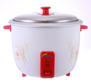 Suministro <span class=keywords><strong>de</strong></span> fábrica Olla arrocera 10 tazas Tapa <span class=keywords><strong>de</strong></span> vidrio Olla interior antiadherente Olla arrocera Eléctrica Multi Cooker Rojo - Product Image 2