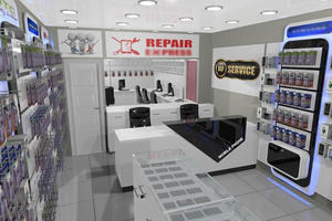 Agencement Intérieur de Boutique de Téléphonie Mobile et Vitrine en Bois pour Centre Commercial - Product Image 3