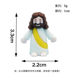 Giocattoli di Pasqua con Gesù, Classiche Statuette di Cristo Salvatore, Mini Figurine di Gesù, Decorazioni per Scuola Domenicale, Uova di Pasqua Decorative - Product Image 5